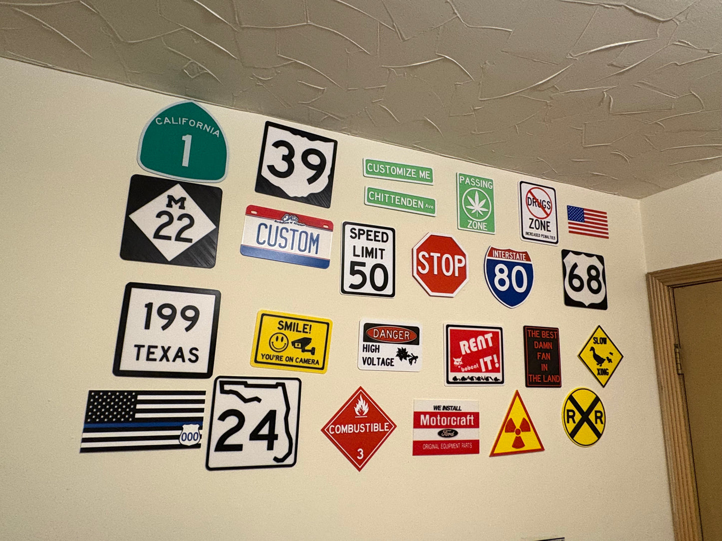 Interstate Sign - Customizable - Large