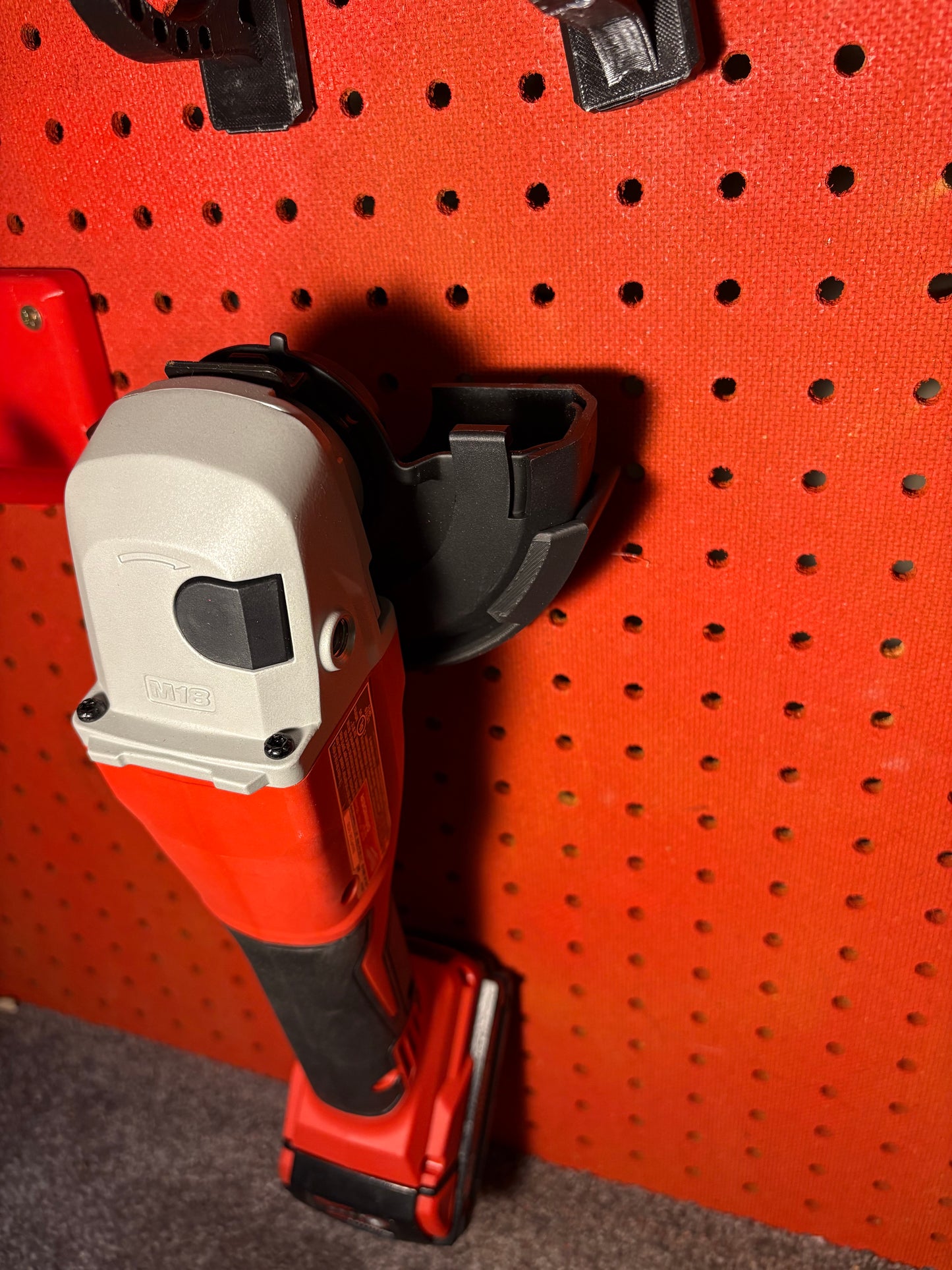 Angle Grinder Pegboard Mount
