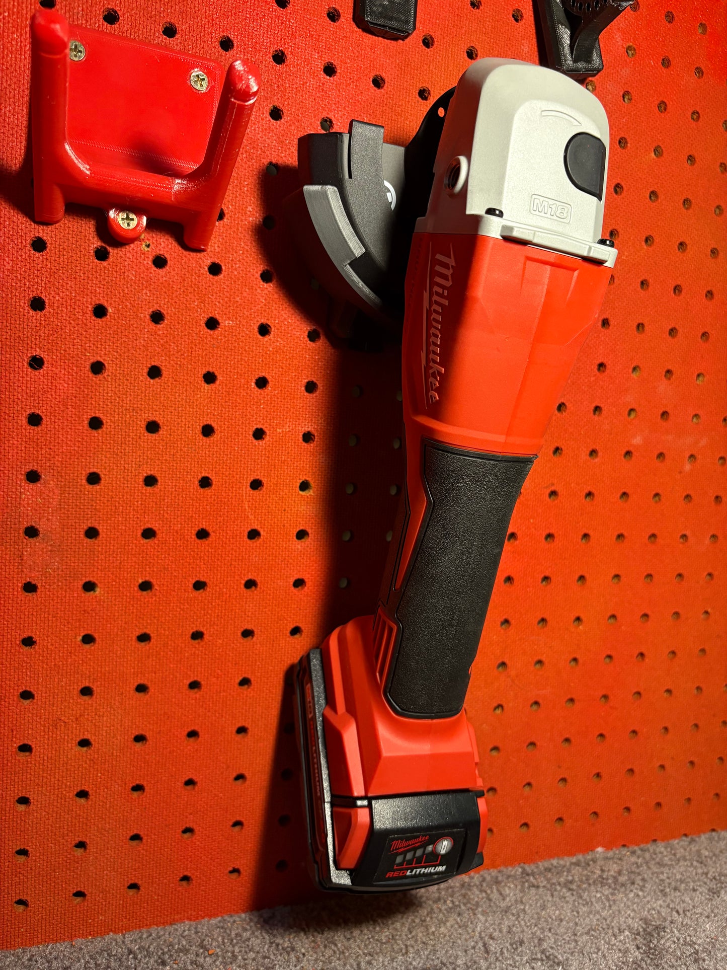 Angle Grinder Pegboard Mount