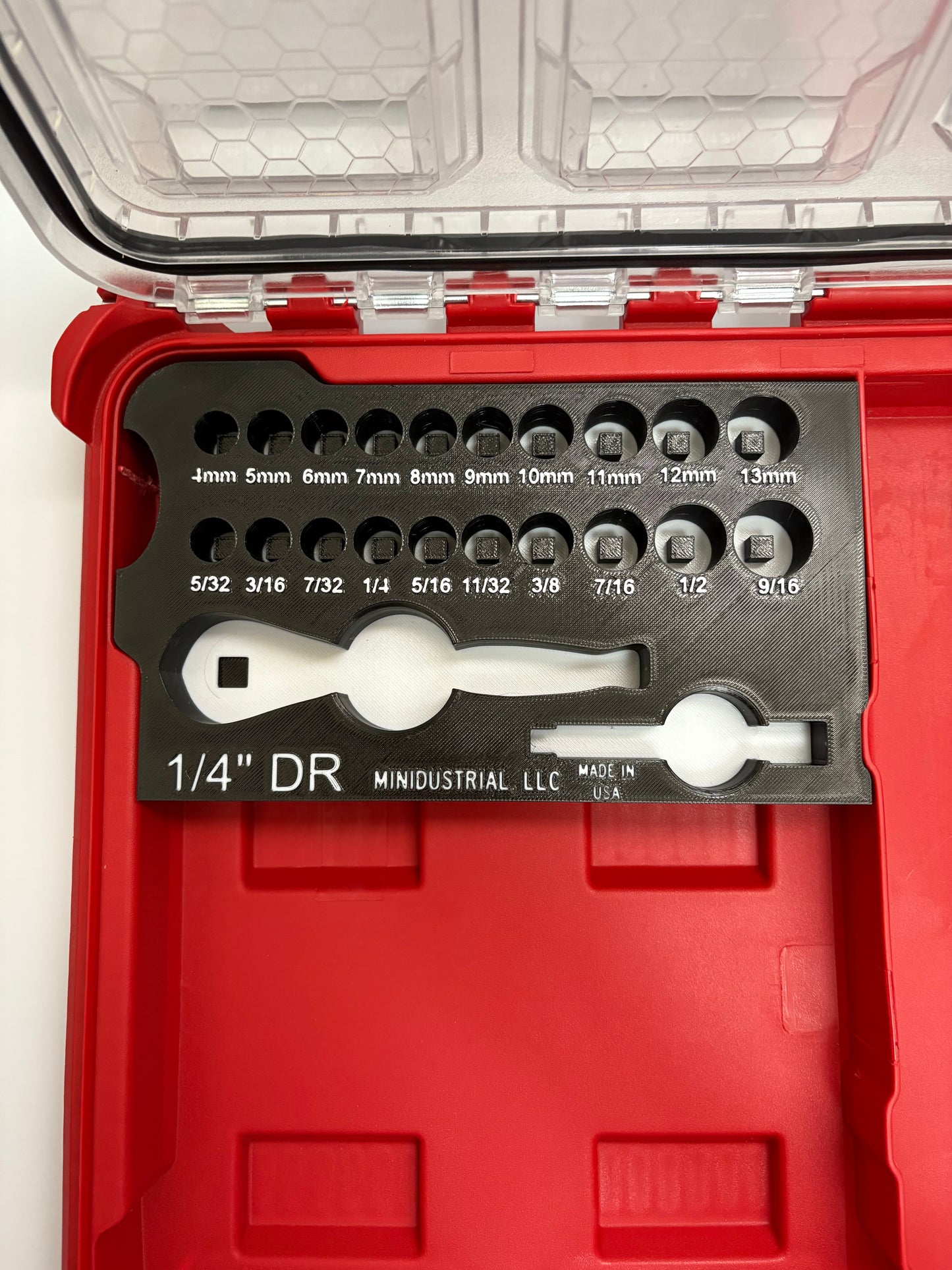 1/4" DR Socket Organizer (For MILWAUKEE PACKOUT 48-22-8431)
