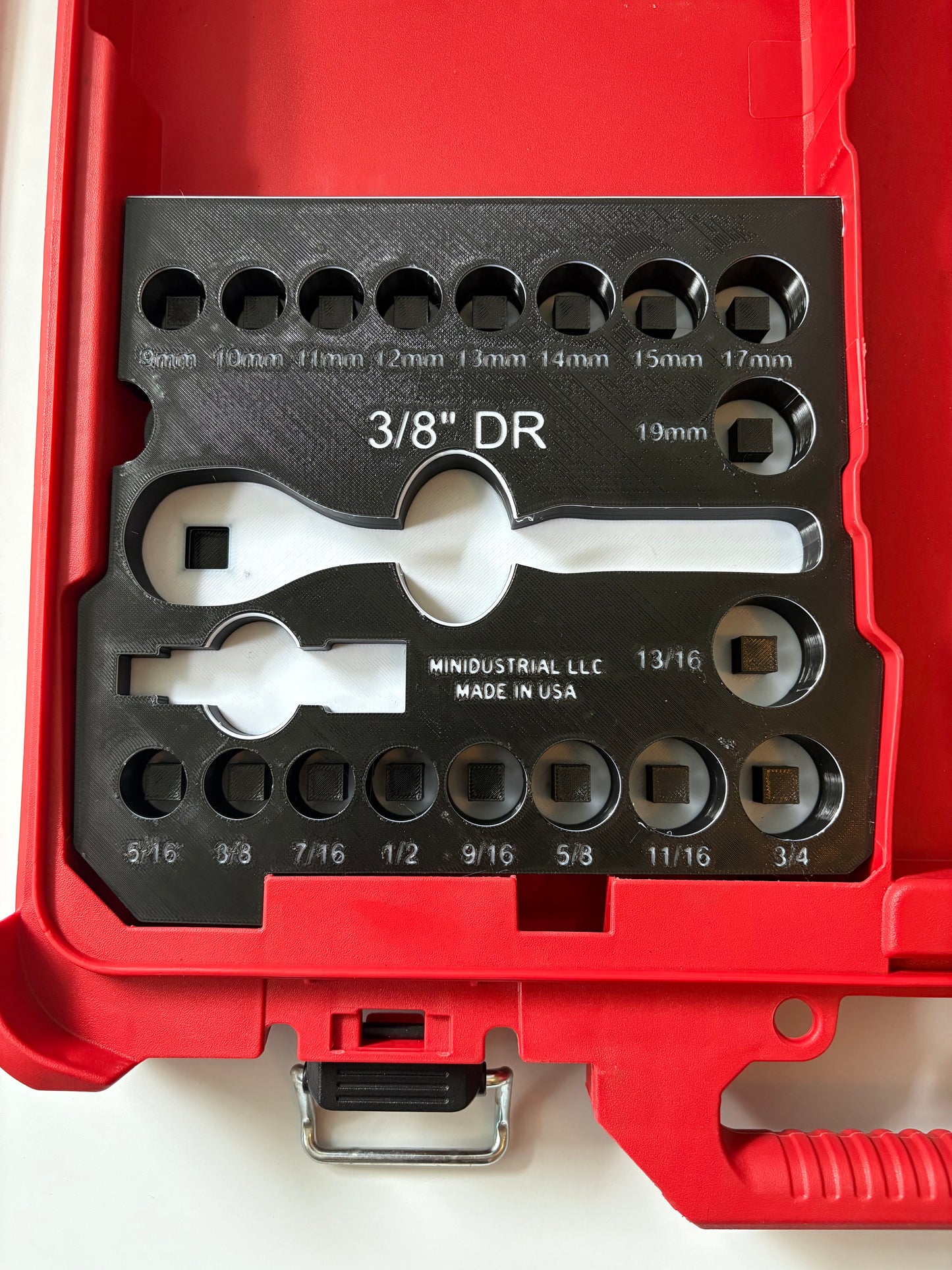 3/8" DR Socket Organizer (For MILWAUKEE PACKOUT 48-22-8431)