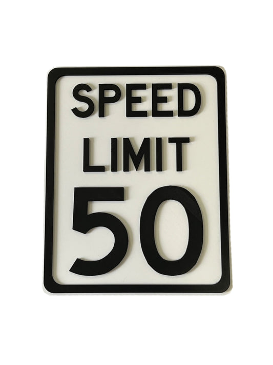 Speed Limit Sign - Customizable - Large