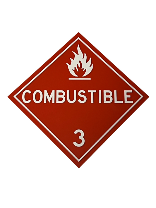 Combustible Sign - Large