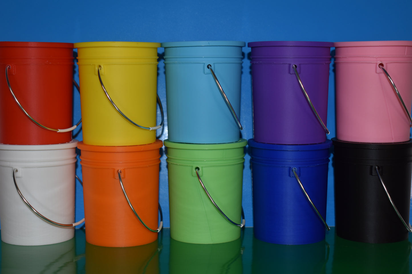 Mini Bucket with Lid – Multiple Colors & Sizes