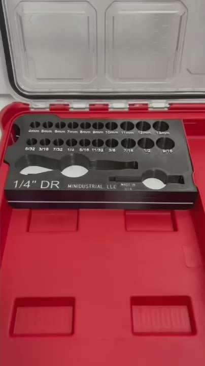 1/4" DR Socket Organizer (For MILWAUKEE PACKOUT 48-22-8431)